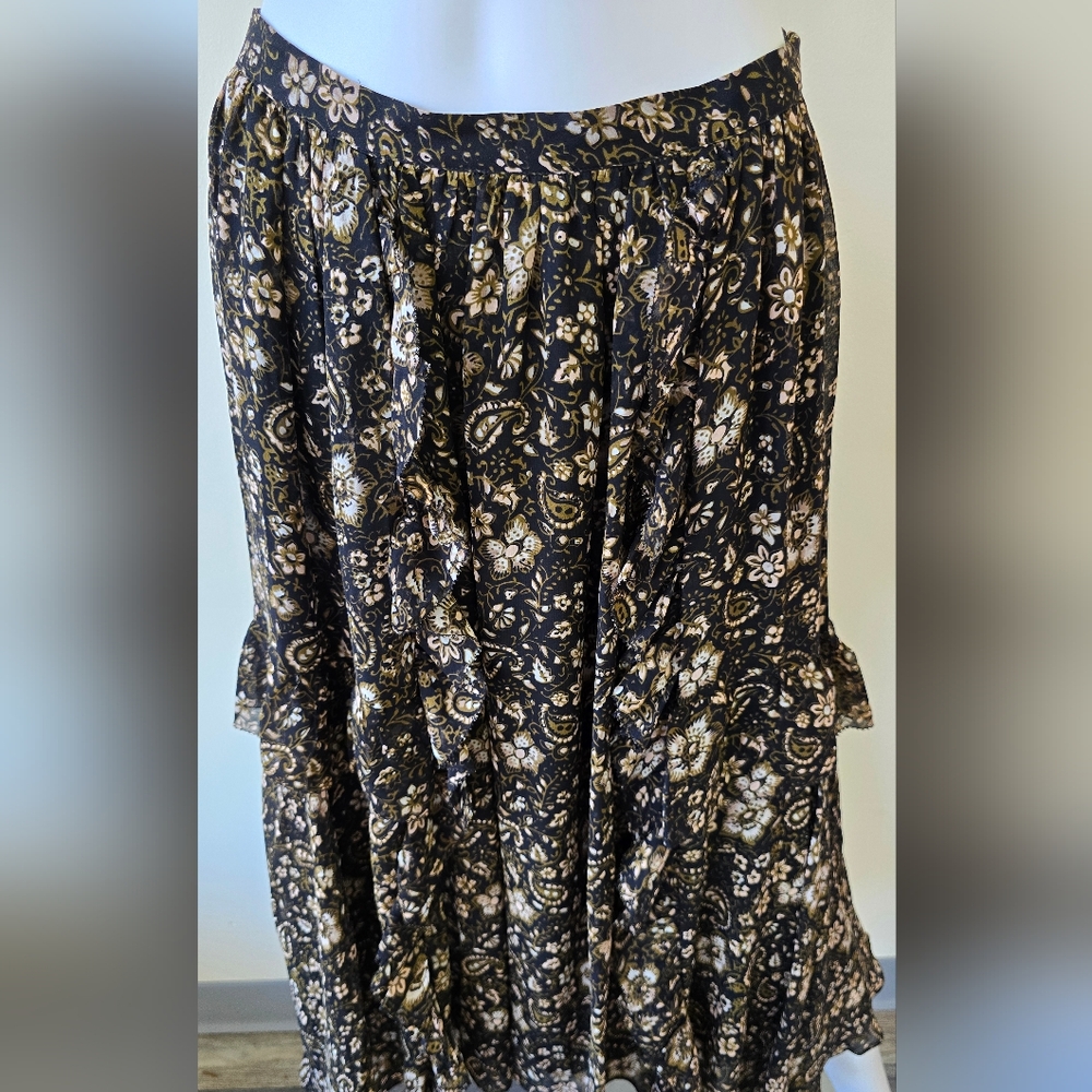 Ulla Johnson Ruffle Flora Midi Skirt - Picture 2 of 8